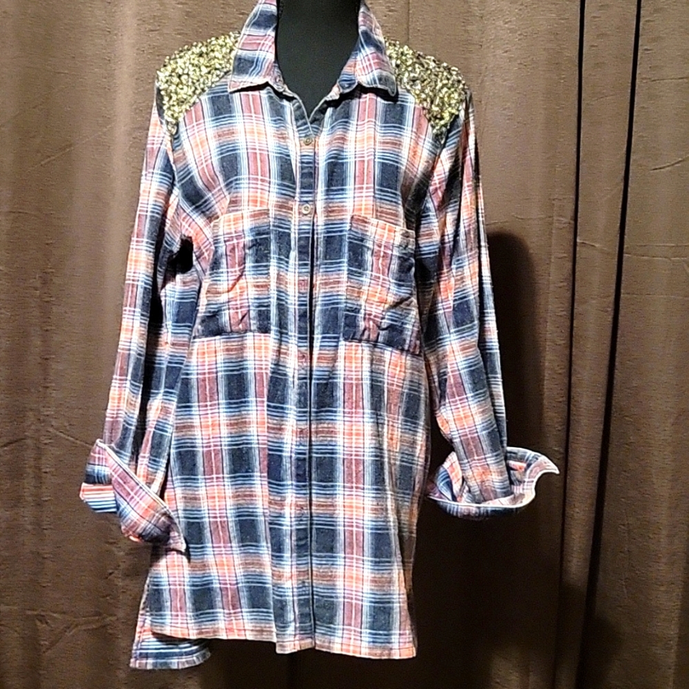 Free People Button-Down Top